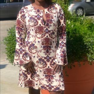 venus paisley boho dress